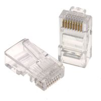 kenable RJ45 Cat5e Ethernet LAN Crimps Ends for Networks [10 Pack]