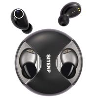Bluetooth 5.0 Wireless Earbuds True Wireless in-Ear Earphones IPX5 Waterproof TWS Stereo Headphones 8H Playtime with Built-in Microphone Binaural Calls Portable Charging Case One Step Pairing