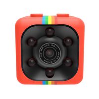 GuGio Red Mini Camera - HD 1080P Car Recorder - Motion Detection - USB Charging - Support 32GB Micro SD Card - Home Mini Security