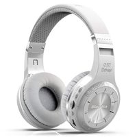 Bluedio H Plus Hurricane Turbine Wireless Bluetooth 5.0 Stereo Headphones with Mic/Micro SD Card Slot/FM Radio, Cloud Function Voice Contral (Bluetooth 5.0, White)