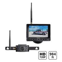 Haloview MC5111 5'' 720P HD Digital Wireless Backup Camera System 5'' LCD Rear View Monitor and IP69K Waterproof Reversing Built in DVR Kit for Trucks/Trailer/Bus/RVs/Pickups/Camper/Vans