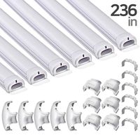 236 Inch Soft PVC Cord Raceway Kit, Declu - Cable Deco Plus, Flexible Channel for Easy Cutting and Install, On-Wall Organizer to Cover and Hide Tv Wire (Large, Light-Gray Tube (Light-Gray Connector))