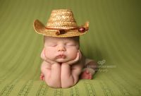 Newborn Straw Cowboy Hat, Newborn Photography Prop