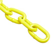 Campbell PD0722127 System 3 Grade 30 Low Carbon Steel Proof Coil Chain on Reel, Yellow Polycoated, 1/4" Trade, 0.26" Diameter, 60' Length, 1300 lbs Load Capacity