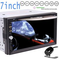 6.95" Touchscreen Double DIN Car Electronics pc Radio in Dash Bluetooth Car Stereo DVD Player Mp3 Audio 1080P Video Player AM/FM Radio/TF/USB/AUX-in/Subwoofer/AV Out + Remote Contro