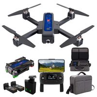 MJX Bugs 4W Foldable Drone with GPS, Full HD 2K 5G WiFi Camera Record Video Bugs GO App Altitude Hold Track Flight 3400mAh Battery Double Charging OLED Screen Remote Control (MJX B4W + Handbag)