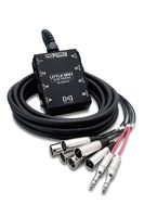 Hosa SH-6X2-30 Little Bro' Sub Snake - 6  XLR Sends, 2 1/4" TRS Returns - 30 Feet