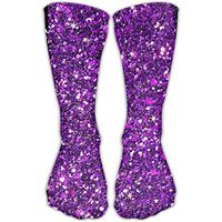 Bling Purple Classics Personalized Socks Sport Athletic Stockings 30cm Long Sock For Men Women