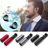 S5 Bluetooth 5.0 Sports Wireless Earphones Wireless Headphones Bluetooth Earphones with Charging Bin (Black)