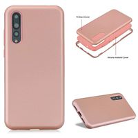 Cistor Shockproof Anti-Fall Case for Huawei P20 Pro,Anti-scratch Protective Bumper Cover for Huawei P20 Pro,Rose Gold Pure Colour Stylish Ultra Thin Hard PC Soft TPU Hybrid Dual-Layer Case