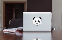 BYRON HOYLE Modern Geometric Panda Spirit Animal Apple MacBook/Laptop/iPad Color Decal Sticker Low Poly