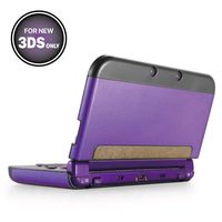 TNP New 3DS Case (Purple) - Plastic + Aluminium Full Body Protective Snap-on Hard Shell Skin Case Cover for New Nintendo 3DS 2015 - [New Modified Hinge-less Design]