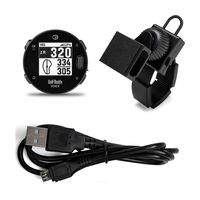GolfBuddy VoiceX Easy-to-Use Smart Talking Golf GPS (Black) with GolfBuddy Universal Golf Cart Mount Accessory - Value Bundle