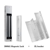 HFeng Electromagnetic 280KG(600lbs) Magnetic Lock Access Control Electric Lock with ZL Bracket DC12V Fail Safe for Single Door