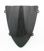 Areyourshop Windshield WindScreen Double Bubble for Kawasaki Ninja 250 250R EX250 2008-12 Black