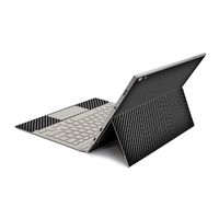 MightySkins Skin for Samsung Galaxy Book2 12" (2018) - Carbon Fiber | Protective, Durable, and Unique Vinyl Decal wrap Cover | Easy to Apply, Remove, and Change Styles | Made in The USA