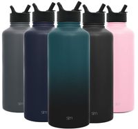 Simple Modern 84 oz Summit Water Bottle with Straw Lid - Hydro Vacuum Insulated Flask Double Wall Half Gallon Chug Jug - 18/8 Stainless Steel Ombre: Moonlight