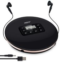 Portable CD Player with Headphones Jack USB Supply Personal CD Player HOTT Small CD Player Walkman Player Compact CD Music Disc with LCD Display Batteries Oprated for Adults Students Kids
