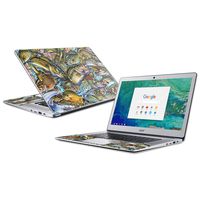 MightySkins Skin Compatible with Acer Chromebook 15" (2018) - Action Fish Puzzle | Protective, Durable, and Unique Vinyl Decal wrap Cover | Easy to Apply, Remove, and Change Styles | Made in The USA