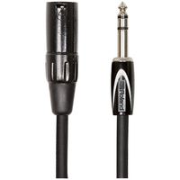 Roland 10ft Interconnect Cable, 1/4" TRS-XLR(Male), Black series (RCC-10-TRXM)