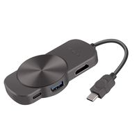 USB C Hub,5 in 1 Multi Port Charger Dock,USB C Adapter Type C to HDMI 4K with 3 USB 3.0 Ports,USB-C Power Delivery for MacBook/Pro, Dell XPS, HP Spectre,Lenovo,Chromebook,Other USB C Laptops (Grey)