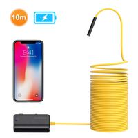 DEPSTECH 1200P Semi-Rigid Wireless Endoscope, 2.0 MP HD WiFi Borescope Inspection Camera,16 inch Focal Distance & 2200mAh Battery Snake Camera for Android & iOS Smartphone Tablet-33ft