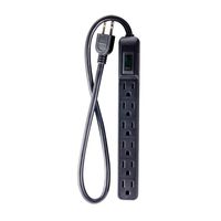 GoGreen Power GG-16103MINBK 6 Outlet Mini Surge Protector, Black