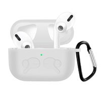 INTENY Compatible Protective Silicone Cover for AirPods Pro Case, Slim-Fit, Visible Front LED, Shockproof Anti-Drop Full Case Skin for AirPods Pro Charging Case (Clear)