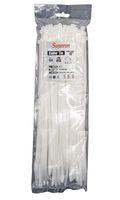 Superun 12 inch selflocking cable tie (Industrial grade zip tie) pack of 100 white