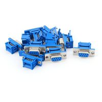 uxcell a15030600ux0494 D-SUB DB9 9 Pin Female IDC Crimp Connector for Flat Ribbon Cable Pack of 10