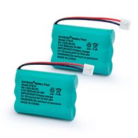 BAOBIAN SD-7501 27910 89-1323-00-00 Cordless Phone Battery 3.6V 800mAh Ni-MH Compatible with Motorola MD7161 AT&T E1112 E2801 TL72108 Vtech I6725 RadioShack 23-959 (2 Pack)