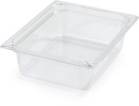 Carlisle 10221B07 StorPlus Half Size Food Pan, Polycarbonate, 4" Deep, Clear