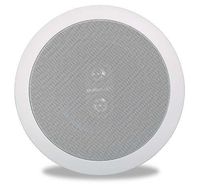 Polk Audio RC6s In-Ceiling Stereo Speaker | Dual Channel from a One Location |Damp Humid Indoor/Outdoor Placement - Bath, Kitchen, Covered Porches (White, Paintable Grille) (Renewed)