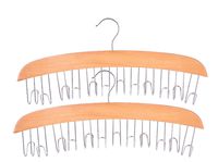 Ohuhu Belt Hanger, 12 Hooks Belt Rack Hardwood Homeware Closet Organizers, 2 Pack