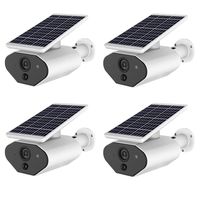 OMZBM Upgrade Multifunction Wireless WiFi IP Solar Power Camera 960P HD Waterproof, Two-Way Voice Intercom,IR Night Vision,PIR Motion Detection with 16G Memory Card,Four