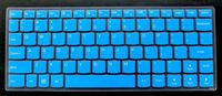 BingoBuy US Layout Keyboard Protector Skin Cover for 11.6'' Lenovo Yoga 710 11'', 710-11 inch, Yoga 900S-12ISK, Flex 4 11-inch, with BingoBuy Card Case for Credit, Bank, ID Card (Blue)