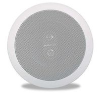 Polk Audio RC6s In-Ceiling 6.5" Stereo Speaker | Dual Channel from a Single Location | Perfect for Damp and Humid Indoor/Outdoor Placement - Bath, Kitchen, Covered Porches (White, Paintable Grille)