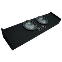 Compatible with 2009-2015 Ford F-150 Super Crew Truck Harmony R124 Dual 12" Sub Box Enclosure