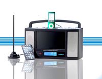 Chinon Portable AVI Digital TV with iPod Dock (Black)