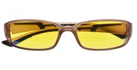 Blue Light Blocking,UV Protection,Reduce Eyestrain,Computer Gaming IPAD Reading Glasses for Men and Women(Brown/Brown Arm,Yellow Tinted Lens) +2.5