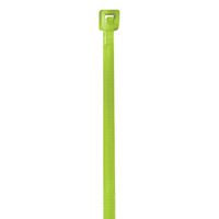 Aviditi Nylon Cable Tie, 4" L x 3/32" W, Fluorescent Green, Case of 1000 (CT422G)
