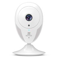 EZVIZ Indoor Wi-Fi Security Camera HD IPC Compatible with Alexa Google Home IFTTT 2.4G WiFi 25ft Night Vision Motion Detection Alert Baby/Pet Monitoring 111° Wide Angle Two-Way Audio White CTQ2C