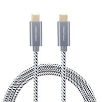 CableCreation USB C Cable 10ft, Braided USB C to USB C Fast Charging Cable (60W/ 3A), Data Sync up to 480Mbps(Space Gray), Compatible with Macbook(Pro), Galaxy S10/S9/S9+, Pixel XL 2XL, etc.