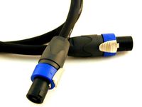 Conquest Sound NS4 6 6-Foot 4 Pole Speakon Cable Gepco 13 Gauge 4 Conductor Wire and Neutrik NL4FX