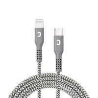 Zendure Supercord MFI Certified Cable, 3ft 100cm 1m Durable Nylon Braided Phone Charger Cable Compatible with iPhone Xs Max, Xs, XR, X, iPad and More - 3 ft, Gray