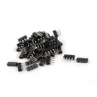 Uxcell a14103000ux0616 14P 4Pin Round Female IC Header Connector Strip 2.54mm Pitch (Pack of 50)