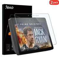 Jbao Direct Compatible Amazon Echo Show 2 Screen Protector, Premium Quality Tempered Glass [Anti-Scratch] [Anti-Fingerprint] HD/ 2.5D / Bubble-Free Film for Amazon Echo Show 2 [2 Pack]