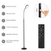 Floor Lamp - JOOFO LED Floor Lamp, Remote & Touch Control & 1 Hour Timer Modern Standing Light,4 Color Temperatures with Stepless Dimmer Torchiere Floor Lamps for Living Room Bedroom Office Reading