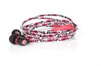 Chic Tangle Free Arts Earbud Headphones with Microphone - Flora