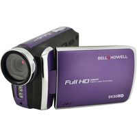 BELL+HOWELL DV30HD-P 20.0 Megapixel 1080p DV30HD Fun-Flix Slim Camcorder (Purple) - ONE YEAR